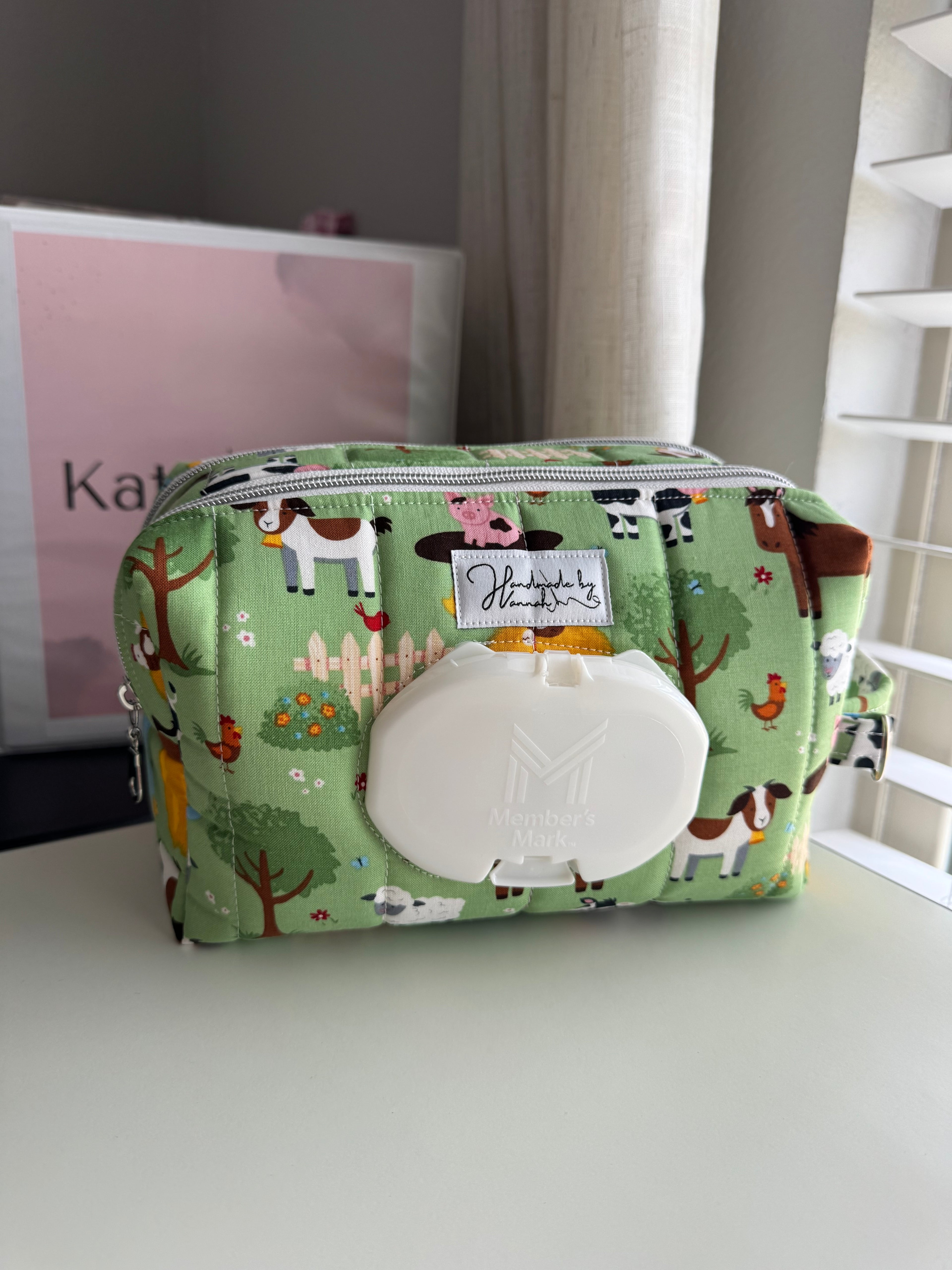 Double Zip Diaper and Wipe Pouch