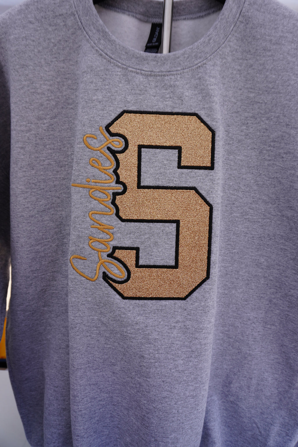 Knockout Glitter Appliqué Sweatshirt