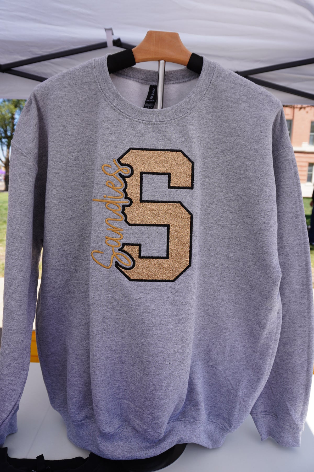 Knockout Glitter Appliqué Sweatshirt