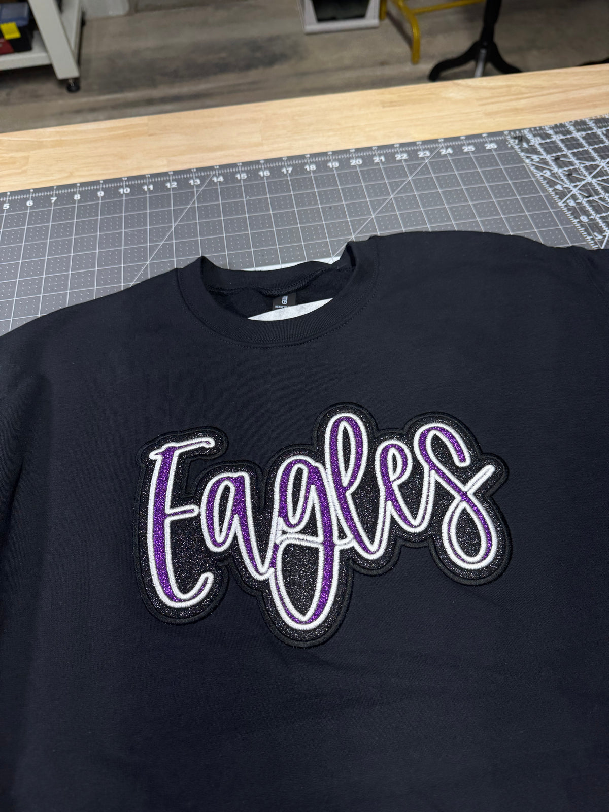 Gildan Double Glitter Appliqué Sweatshirt