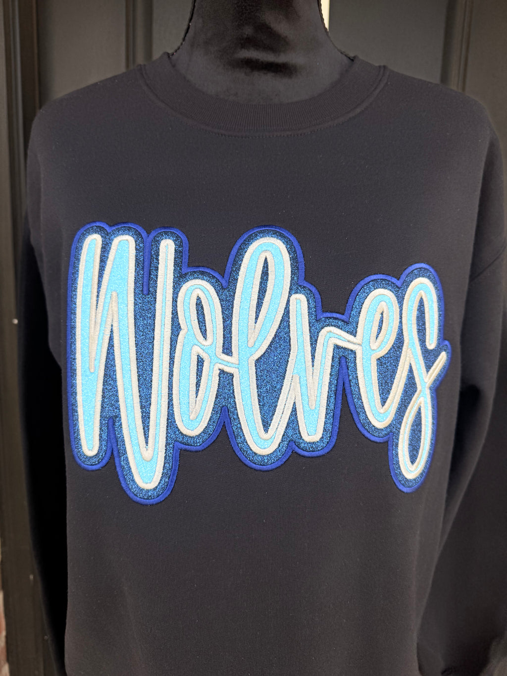 Gildan Double Glitter Appliqué Sweatshirt