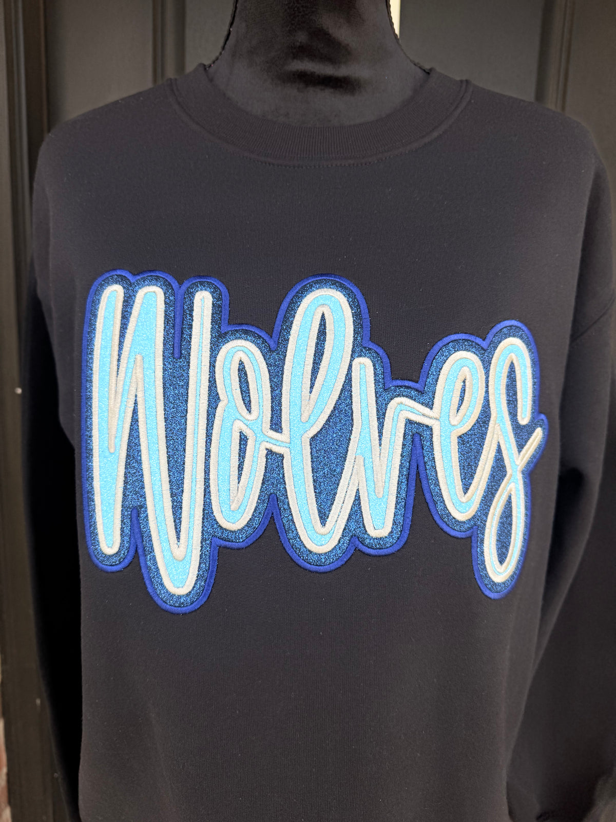 Gildan Double Glitter Appliqué Sweatshirt