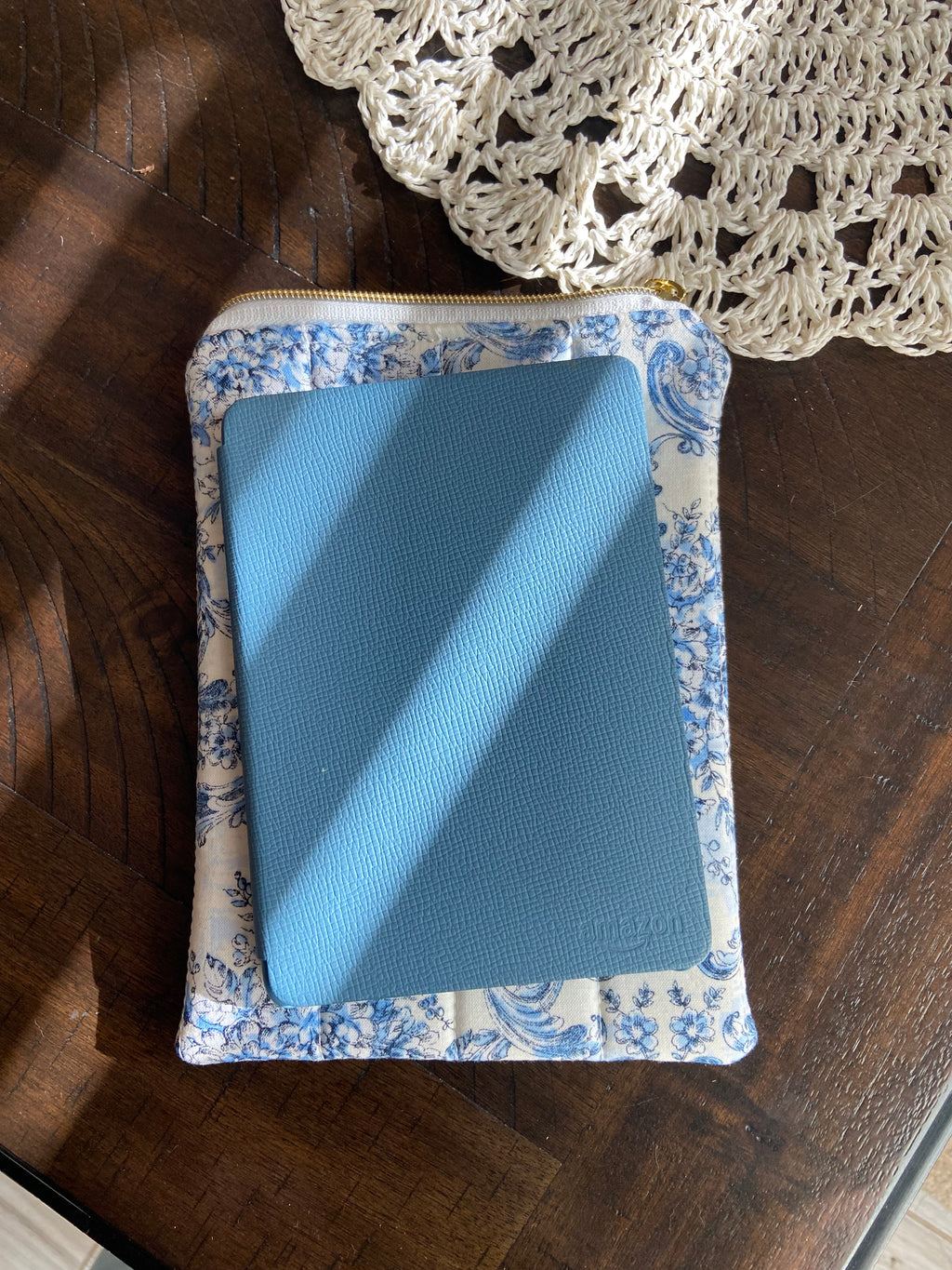“Violent Little Thing” Embroidered Kindle Sleeve