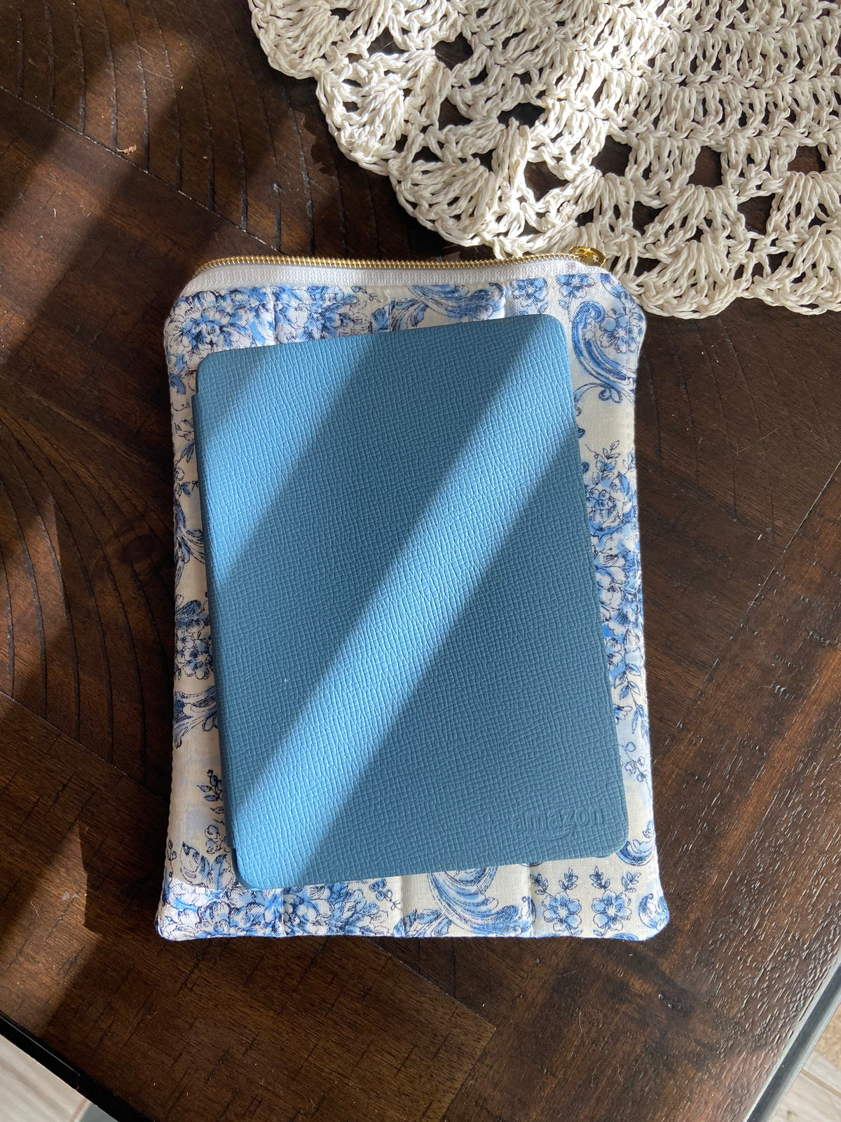 “Violent Little Thing” Embroidered Kindle Sleeve