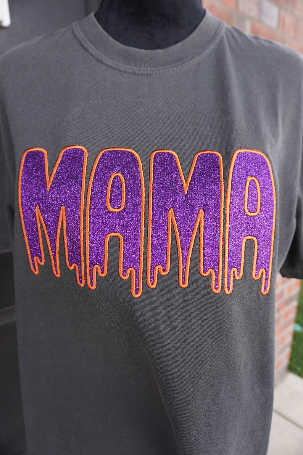 MAMA Drip Glitter Appliqué Comfort Colors® T-Shirt