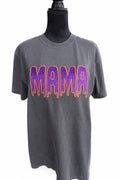 MAMA Drip Glitter Appliqué Comfort Colors® T-Shirt