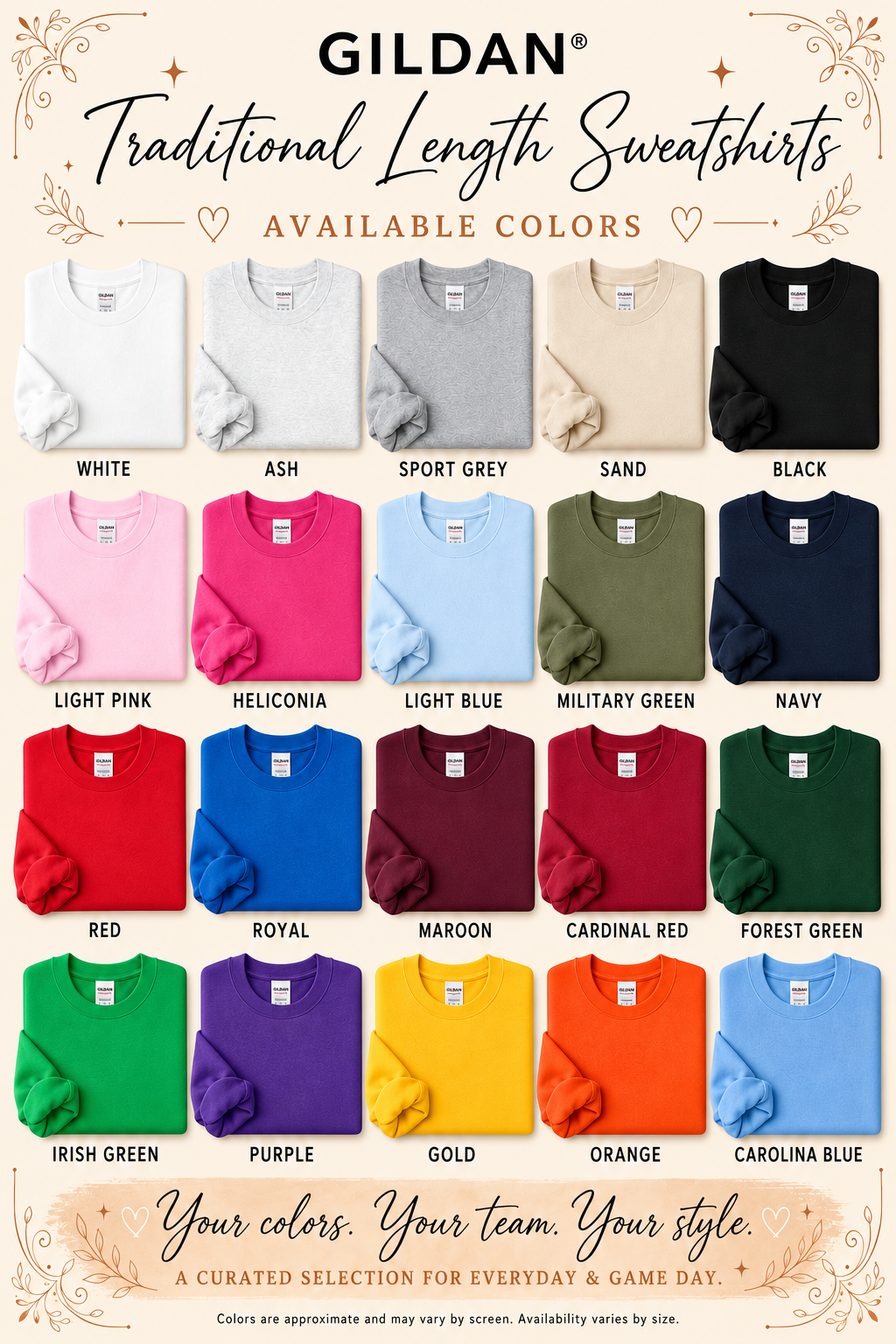Gildan Custom Patchwork Spirit Sweatshirt